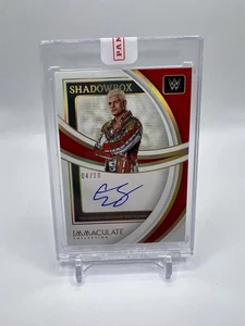 2022 Immaculate Shadowbox Cody Rhodes Gold Auto /10 - Picture 1 of 2