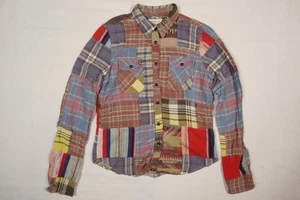Ralph Lauren Denim & Supply Shirt Patchwork Plaid Aztec Indian Flannel RARE M - Picture 1 of 4