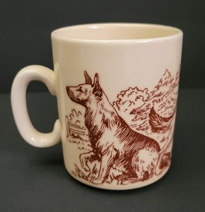 Vintage Elsation Deutscher Schäferhund Becher Tasse Churchill England - Bild 1 von 5