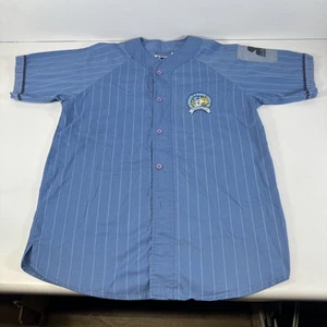 Vintage North Carolina Tar Heels Starter Baseball Jersey Pinstripe UNC Large - Picture 1 of 13