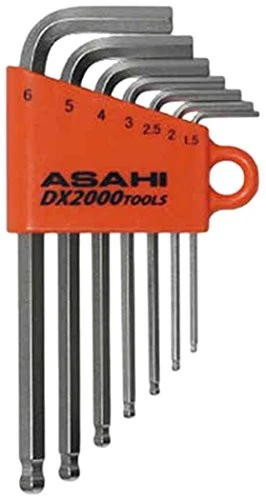 ASH Long Ball Point Hexagon Key Wrench Set AZS0710 - Image 1 of 1