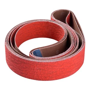 2x72 inch Sanding Belts Ceramic 36 Grit 6-Pack Knife Metal Grinder Grinding Belt - Picture 1 of 7