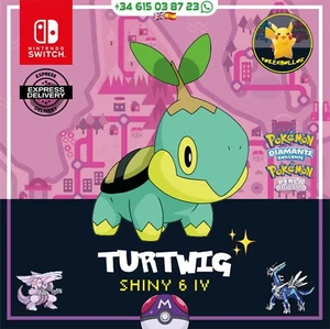 ✨ TURTWIG SHINY 6 iv´s✨ | pokemon diamante brillante 💎 / perla reluciente 🔮 - Picture 1 of 3