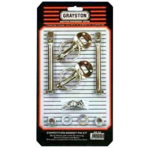 Kit de pasadores de capó de competición de acero inoxidable Grayston Race/Rally/Motorsport - GE52 - Imagen 1 de 1