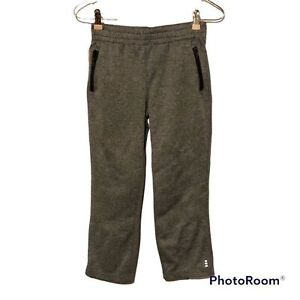 Lands' End Athletic Drawstring Zip Pockets Kids Gray Pants Size 8