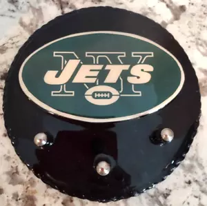 NEW YORK JETS FÚTBOL MONTAJE EN PARED ABRIGO Y SOMBRERO ESTANTE Redondo - Imagen 1 de 3