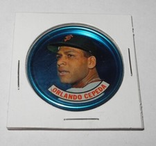 1965 Baseball Old London Space Magic Coin Orlando Cepeda San Francisco Giants v6