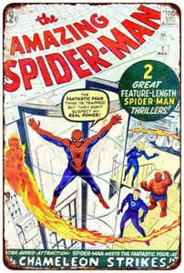 Amazing Spider-Man #1 Vintage LOOK Reproduction Metal sign - Picture 1 of 2