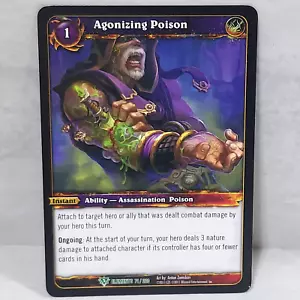 World Of Warcraft War Of The Elements Agonizing Poison 71/220 Uncommon TCG Card - Picture 1 of 2