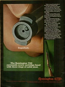 1967 Remington Model 700 Bolt Action Jagdgewehr Foto Original Farbdruck Anzeige - Bild 1 von 2
