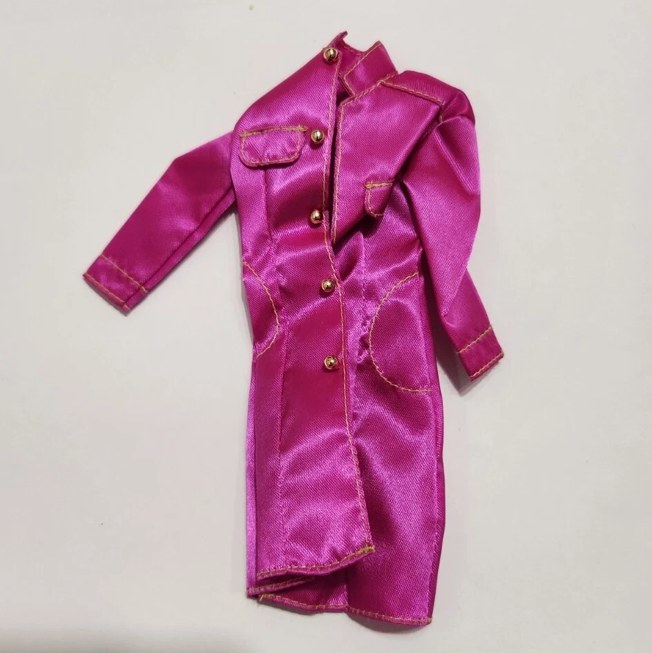 CHAQUETA ABRIGO MUÑECA BARBIE MODA AVENIDA TENDENCIA CIUDAD ROSA SOBRE ABRIGO PAQUETE MODA Foto 1 de 4