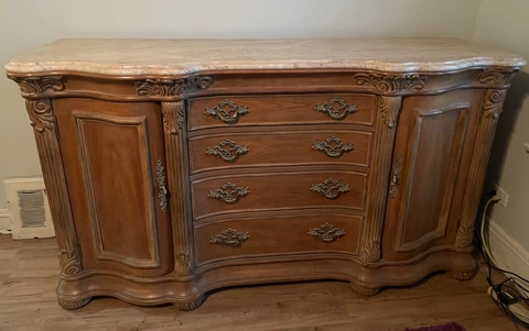 Bernhardt Marble Top Buffet Cover