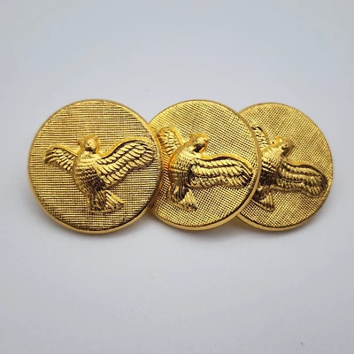 Gaunt London - Textured Quail / Bird Gold Tone - 3 Blazer Button Set - Image 1 of 4