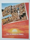 Mexico Tourism Family Monte Alban Steps Stonework 1987 Vintage Print Ad