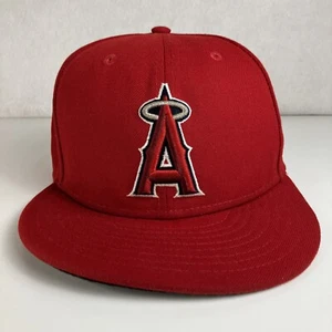 Los Angeles Anaheim Angels New Era 59Fifty Fitted Hat Cap 7 1/2 Rot MLB Baseball - Bild 1 von 9