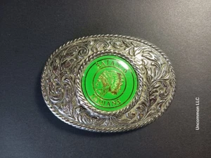 Fibbia da cintura in metallo Satanta (Kansas) indiani - Foto 1 di 2