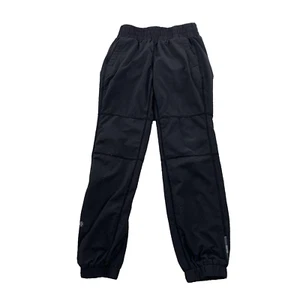 Athleta Girl Black Pants Extra Small / 6 XS Black Lined 22" inseam FLAWS 62-16 - Picture 1 of 8