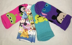 Disney Tsum Tsum Kids Socks Mickey Winnie The Pooh Alien Size 6-8.5 New 4 Pair - Picture 1 of 2