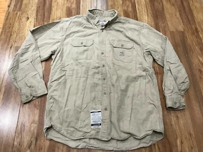 Camisa de manga larga de sarga resistente al fuego Carhartt FRS003 XL PARA HOMBRE Foto 1 de 4