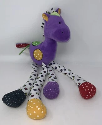 Ganz Baby Multi Pierna Larga Lookie Loos Caballo Lunares Sonajero 15" Peluche Animal Foto 1 de 4
