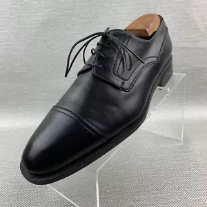 Nordstrom Renzo Oxford schwarz Leder runde Kappe Zehe Schnürschuhe Größe 8,5EE - Bild 1 von 13
