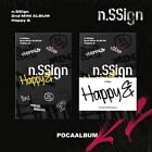 N.SSIGN [HAPPY &] 2nd Mini Album POCA Ver/QR Card+2 Foto Kaete+2 Sticker+Guide