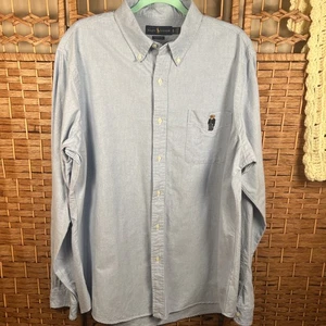 Ralph Lauren Classic Fit Polo Bear Oxford - Blau - XL - Bild 1 von 15
