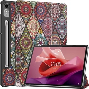 Smart Case for Lenovo Tab P12 Pro (2nd Gen) 12.7" Mandala Lightweight Trifold - Picture 1 of 4