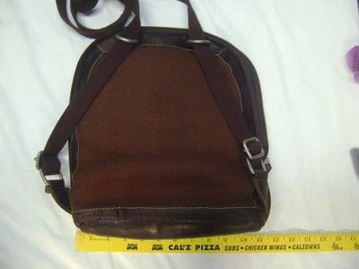 BOLSO MOCHILA CONVERTIBLE MEDIANO MALLA CUERO MARRÓN JACK GEORGES VOYAGER Foto 1 de 4