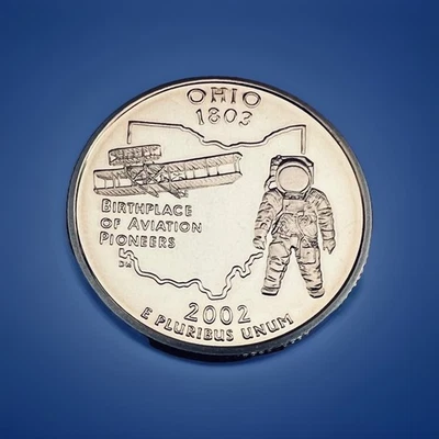 2002 S OHIO State Quarter Clad 25c Proof Coin - Image 1 of 2