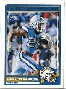 2025 Score Football Rookie, #37  Omarion Hampton - Los Angeles Chargers - Picture 1 of 2