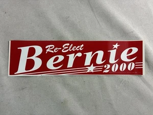 Vintage Bernie Sanders Autoaufkleber, Re-Elect Bernie 2000 - Bild 1 von 2