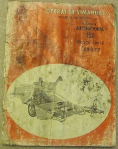 IH INTERNATIONAL McCormick 150 Combine Operator's Manual FACTORY ORIGINAL OEM - Picture 1 of 4