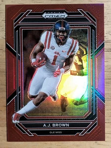 2023 Panini Prizm Draft Picks Prizms Red #134 A.J. Brown/299 - Picture 1 of 2