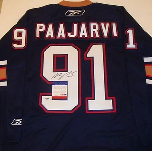 Magnus Paajarvi Signed Edmonton Oilers Reebok Jersey w/PSA DNA #Q48635 #91 - Picture 1 of 3