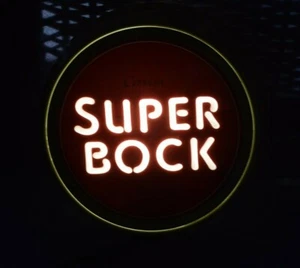 2000er Super Bock Original Innen Leuchtschild Leuchtkasten NICHT Neon - Bild 1 von 8