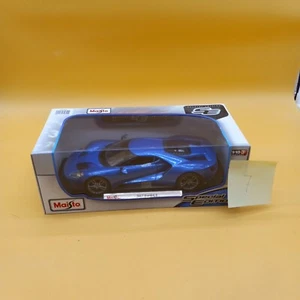 MAISTO 2017 FORD GTX METALLIC BLUE SPECIAL EDITION 1/18 SCALE - Picture 1 of 7