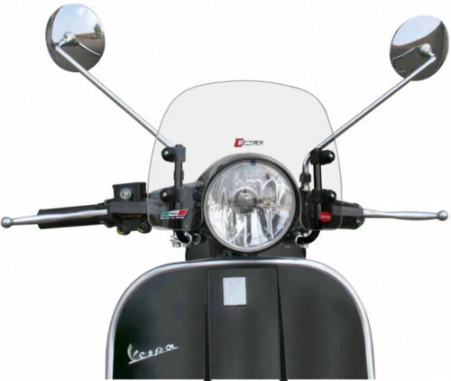 CUPOLINO BASSO TRASPARENTE FACO VESPA PX TRASPARENTE ASTE NERE  ART 28276 - Immagine 1 di 1