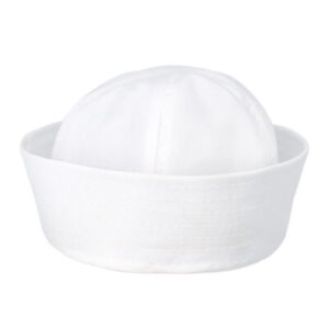 WHITE NAVY SAILOR HAT POPEYE GILLIGAN DOUGHBOY CHILD ADULT COSTUME ACCESSORY