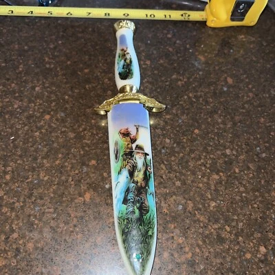 ESPADA DAGA ACERO INOXIDABLE FORJADA A MANO 12” Doble cara hecho en China Foto 1 de 4