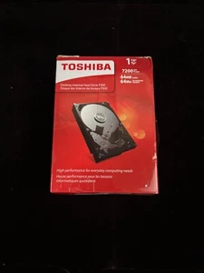 Toshiba P300 1 TB Internal 7200 RPM 3.5" (HDWD110XZSTA) Hard Drive, Free QuikShp - Picture 1 of 4