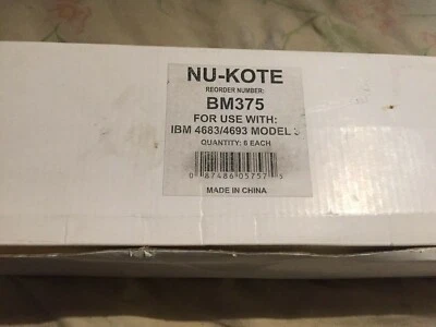 5 New Nu-kote Model BM375 Black Matrix Nylon Ink Ribbon IBM 4683/4693 model - Image 1 of 4