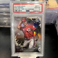 2019 Bowman Chrome Scouts Top 100 #11 Nick Senzel Cincinnati Reds PSA 10
