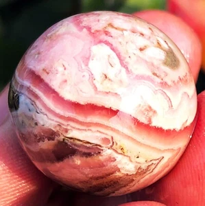 1.02"32g Gemmy! Bola esfera cristal rodocrosita roja transparente natural ie2915 - Imagen 1 de 16