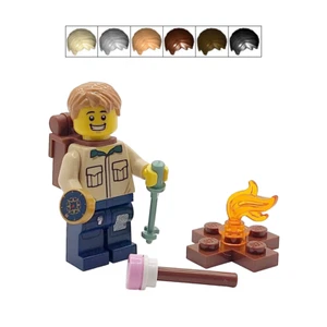Genuine LEGO® Hiker Gift Male Rambler Scout Hill Walker Minifigure Fathers Day - Picture 1 of 5