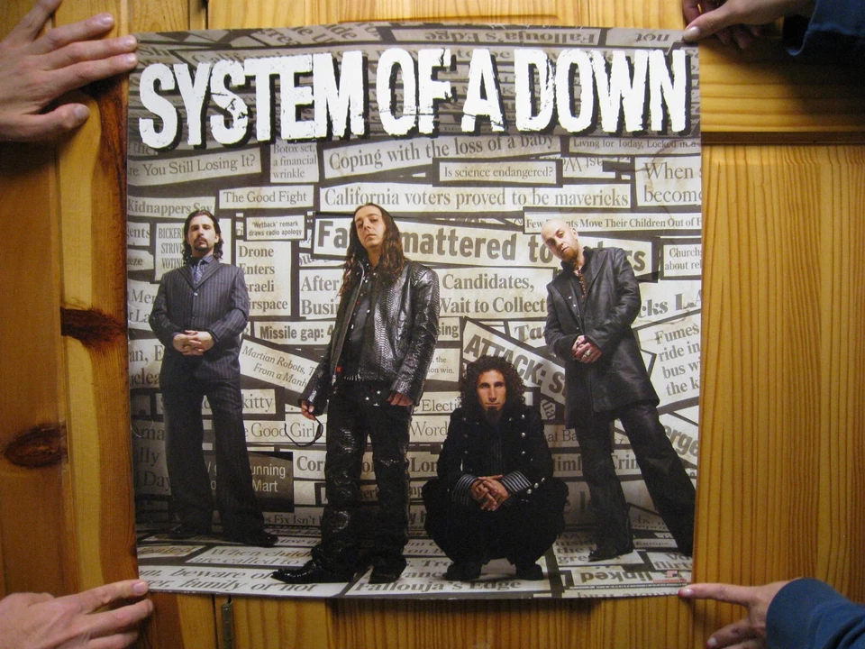 System Of A Down Poster Promo Group Shot - Image 1 of 2