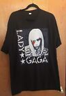 Lady Gaga Official Fame Monster 2009 Black Cotton T-Shirt Size 2X Ate My Heart