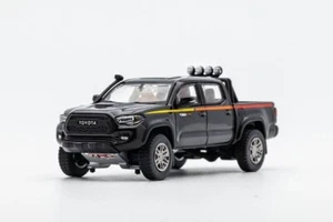 GB GCD 1:64 Schwarz Tacoma Pick Up LKW Modellspielzeug Druckguss Metall Auto Neu - Bild 1 von 9