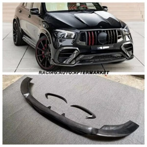 Carbon Fiber Front Lip Spilter For Mercedes W167 C167 GLE450 GLE63 GLE53 2019+ - Picture 1 of 8