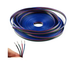 1M CAVO PROLUNGA PER STRISCE A LED RGB luce striscia piattina connettore 4 pin  - Foto 1 di 2
